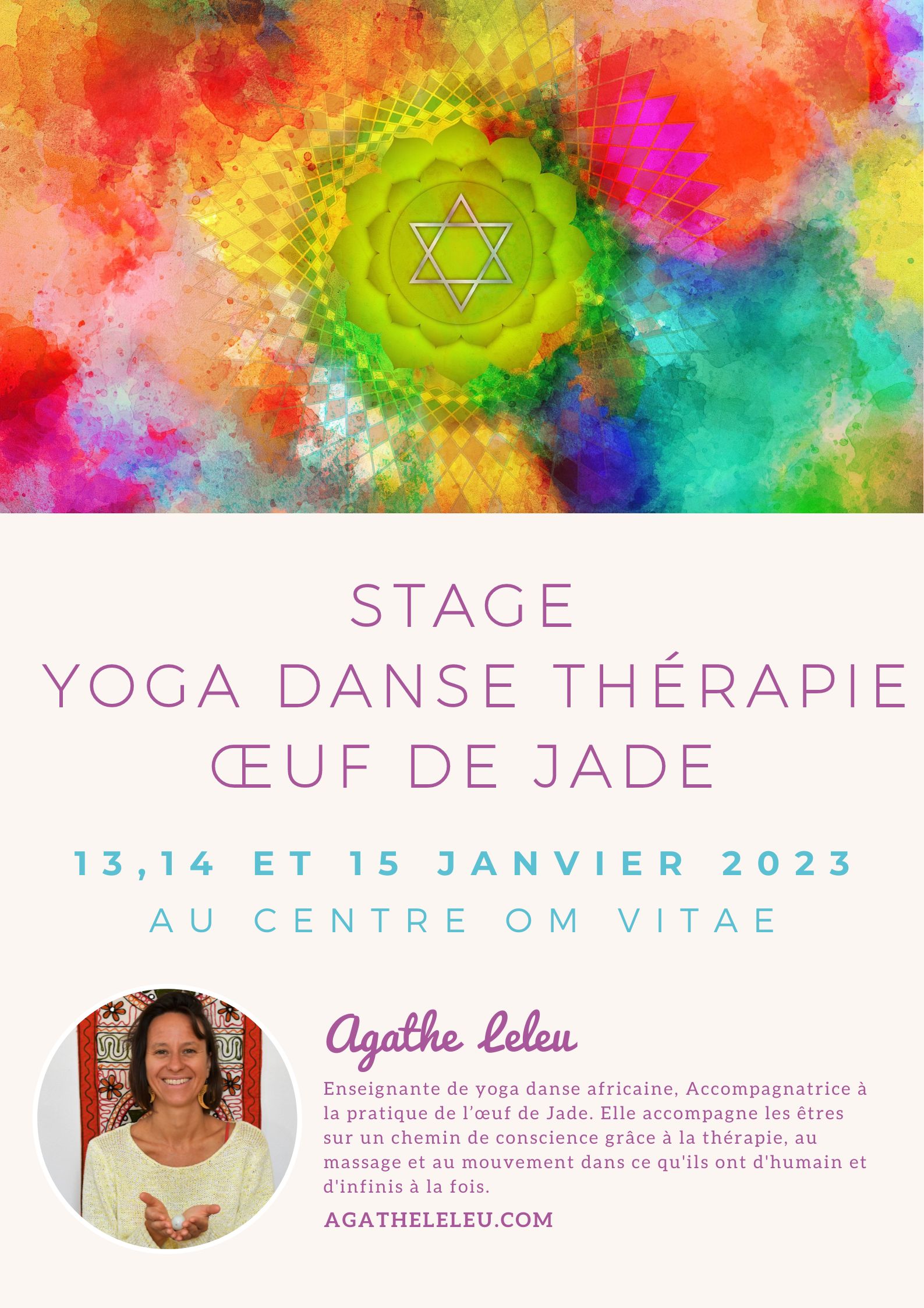 Stage chant yoga danse Stage yoga danse thérapie oeuf de jade