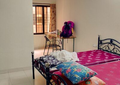 Chambre confortable dans un centre de retraite ayurvédique en Inde