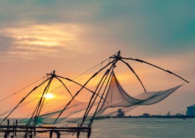 Séance de qi gong au lever du soleil à Fort Kochi